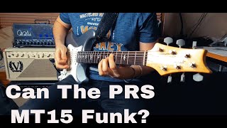 PRS MT15 Clean Channel Demo on Silver Sky and SE Hollowbody ii Piezo [upl. by Mollee834]