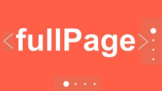 How to create a carousel with fullPage library fullPagejs tutorial with source code in 2023 [upl. by Adnamahs]