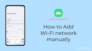 How to Add WiFi network manually Android 14 [upl. by Myke]