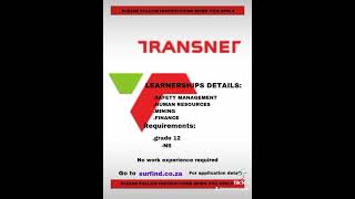 Transnet Learnerships apply now 2024 [upl. by Griffiths424]