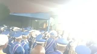 St J Mabopane band ushering late Presiding Mme Gely Naomi Sons at church [upl. by Llireva]