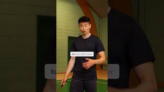 What is the backhand grip in badminton Learn what it is in the video🫶 badminton basicfeather [upl. by Fedak335]