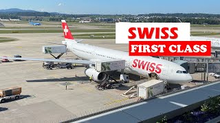 SWISS FIRST CLASS A330 Zurich to Dubai LX242 [upl. by Shields584]