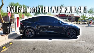 2023 Tesla Model Y Performance Full Walkaround  InteriorExterior  4K [upl. by Qidas]