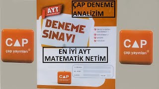 Çap Yayınları AYT Deneme Sınavı Cevap Anahtarı  Çap AYT Deneme Analizim [upl. by Bram]