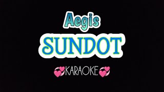 SUNDOT  karaoke Aegis  Opm tagalog song karaoke [upl. by Jeaz572]