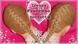 COMO HACER TRENZA FRANCESA O TRENZA DE RAIZ PASO A PASO  TRENZA BASICA FACIL  VIRIYUEMOON [upl. by Ykcub]