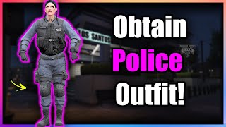 GTA5 I How To Get The POLICE Outfit THE CHOP SHOP DLC [upl. by Annaiv963]