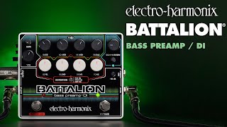 ElectroHarmonix Battalion Bass Preamp and DI Pedal [upl. by Eladnek]