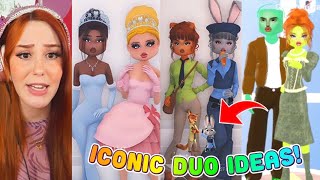 ICONIC DUOS IDEAS FOR YOU AND THE BADDIES DTI Dress To Impress in Roblox TIK TOKS [upl. by Misha]