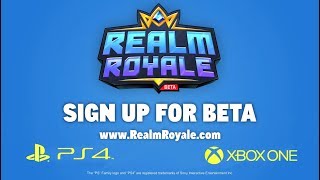 Signup for Console Realm Royale Beta [upl. by Ahtela]