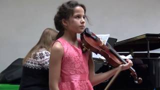 Aurora Gächter 10 years  plays SaintSaëns Havanaise [upl. by Alita]