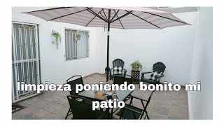 DEPURACIÓN LIMPIEZA Y TOQUE DE DECORACIÓN DE MI PATIO DE INFONAVITQUEDO MUY DESPEJADO [upl. by Terrag]