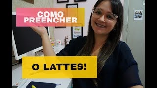 COMO PREENCHER O CURRÍCULO LATTES [upl. by Lhok]