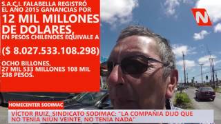 Huelga Homecenter Sodimac Chile 8700 trabajadores movilizados y 37 locales cerrados en una semana [upl. by Luciana282]