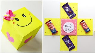 How To Make Explosion Box  • Chocolate Explosion Box Tutorial • Birthday Gift Idea For Bestfriend [upl. by Teria]