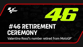 Valentino Rossis 46 retirement Ceremony  2022 ItalianGP [upl. by Zeuqcaj]