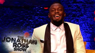 Usain Bolt Shares Curiosities About His Incredible Career  The Jonathan Ross Show [upl. by Llyrad]