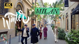 4K Winter Elegance in Milan 🎄✨ Italy Walking Tour with Christmas Markets amp Fashion [upl. by Eive167]