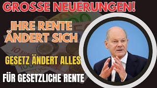 Änderungen bei der gesetzlichen Rentenversicherung Wie neuesten Gesetze deutsche Rentner betreffen [upl. by Refennej]