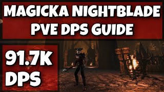 ESO  Magicka Nightblade  PvE Guide  Static 887k and Advanced 917k Rotations  GREYMOOR [upl. by Heidi]