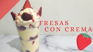 Como hacer las mejores FRESAS CON CREMA COLONIA TOVAR  🍓 FRESAS CON CREMA fácil y rápido [upl. by Hakaber]