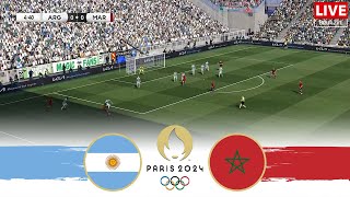 ARGENTINA vs MOROCCO  Olympics 2024 Football Full Match [upl. by Ettenahs]