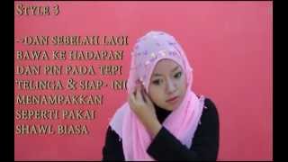 CARA PAKAI TUDUNG HALF MOON  4 CARA MENGAYAKAN HALF MOONavi [upl. by Creedon]