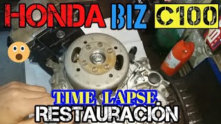 Reconstrucción Motor Honda BIZ C100 TIMELAPSE desarmado y armado Engine ReBuild Restoration [upl. by Carolyn788]