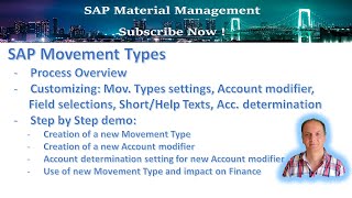 Explanation  Creation of a new SAP Movement Type with new Account modification and determination [upl. by Drawde900]