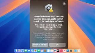 App Can’t Be Opened Because Apple Cannot Check It [upl. by Ignacius236]