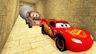 LIGHTNING MCQUEEN AND TOW MATER VS ANCIENT TREASURE HUNTS STORY [upl. by Aerbas429]