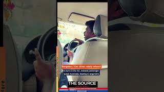 Bengaluru Uber driver rudely refused turning on AC insisted passenger speak Kannada [upl. by Litnahs]