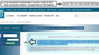 REDDITO DI EMERGENZA DOMANDA ONLINE LA TUTORIAL [upl. by Vivianna979]