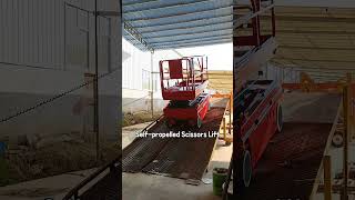 Selfpropelled scissor lift [upl. by Aleekahs]