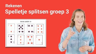 Rekenen groep 3 splitsen maak samen 10 [upl. by Vashti]