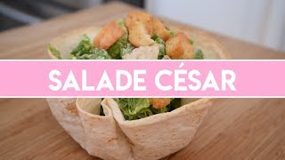 Salade César dans un bol tortillas [upl. by Irtimid]