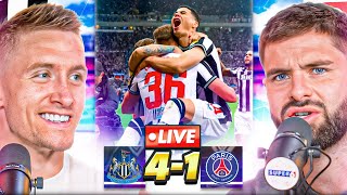 SCENES Newcastle DOMINATE PSG  Newcastle 41 PSG Highlights [upl. by Monjan]