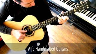 Alfa Handcrafted Guitars Ziricote OM acoustic fingerstyle [upl. by Redna]