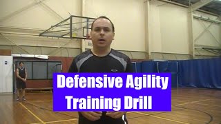 Basketball Defense 🏀 Basic Footwork Agility Drill [upl. by Amato]