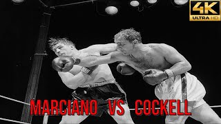 Rocky Marciano USA vs Don Cockell UK  KNOCKOUT Fight  4K Ultra HD [upl. by Cattan]