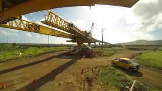 Underslung Girders Positioned with a Hydraulic Jacking System Honolulu Rail Guideway  Enerpac [upl. by Ocsic]