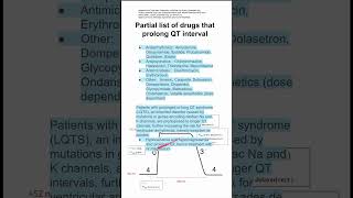 Partial list of drugs that prolong QT interval [upl. by Ibed]