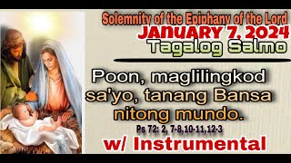 JANUARY 72024 TAGALOG SALMO  SOLEMNITY OF THE EPIPHANY OF THE LORD [upl. by Adriel]