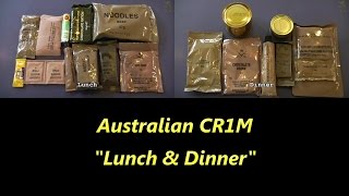 MRE Review  Australian 24hr CR1M Part 3 Lunch amp Dinner [upl. by Enrica]