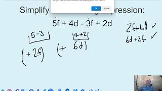 simplifying expressions including algebra [upl. by Yltneb]