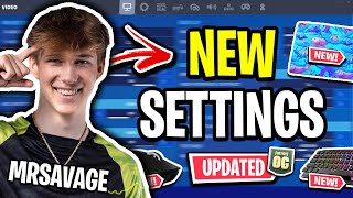 MrSavages NEW Settings Give You INSANE AIM Fortnite OG Settings [upl. by Eppes]