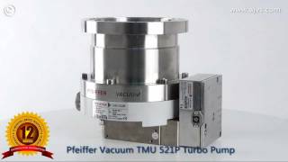 Pfeiffer Vacuum TMU 521 P Turbo Pump with TC 600 turbo pump controller [upl. by Latterll684]