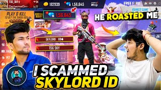 Jash Scammed Skylord Id 😱  I Changed His Name To TSG Skylord amp Wasting 100000 Diamonds Freefire [upl. by Hanway]