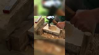 Bowl Carving Demonstration at the UK Bushcraft Show carving axe workbench bushcraft [upl. by Ailic]